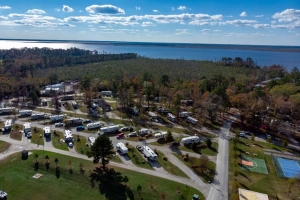 Aerial View of rv sites