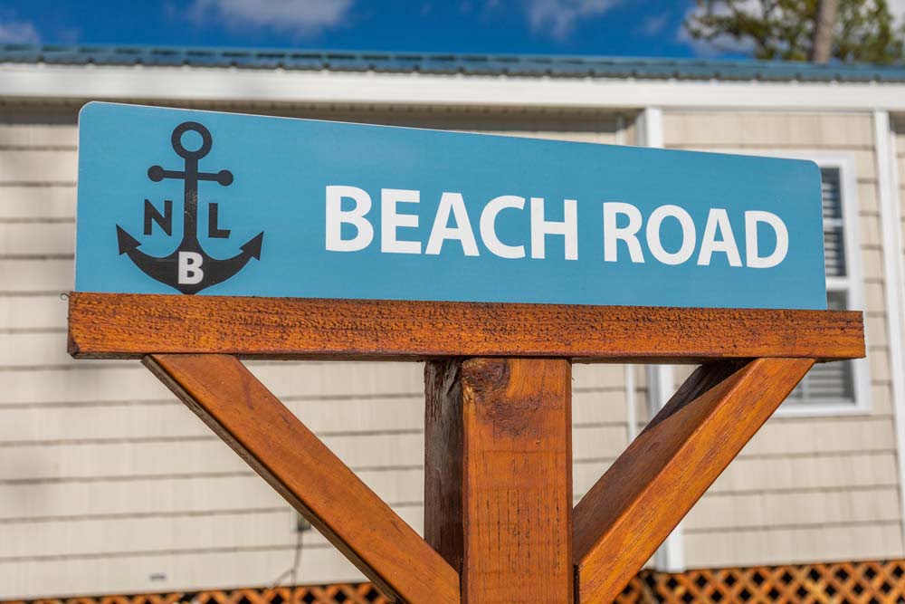 Beach Road Sign