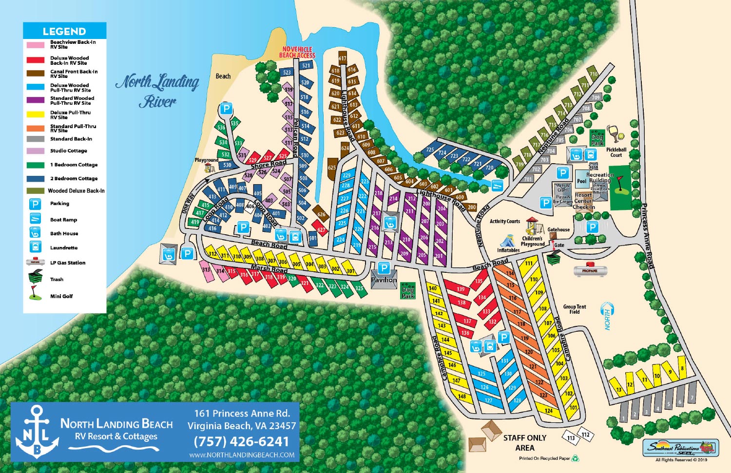 North Landing Resort Map