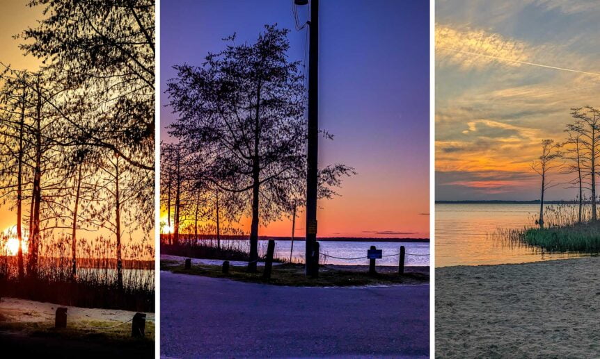 sunset collage